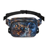 Cool Fierce Tiger Marsupio multifunzione per viaggi, sport, corsa, marsupio, borsa da cintura, per donne, uomini, bambini, ragazze e ragazzi, Colore, XL, Organizer per borse