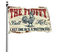 Cool Flags For Guys Chicken Coop Sign The Fluffy Butt Hut Last One In Is A Rotten Egg Bandiere decorative per casa bandiera barca (120 x 180 cm)