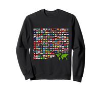 Cool Flags of The World Illustrazione novità Graphic Designs Felpa