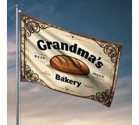 Cool Flags Room Guys Grandma'S Best Husk Bakery: Fresh Bread Delights Flag Bar Stuff for Man Cave Funny Decor for Bar (152 x 244 cm)