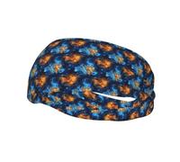Cool Flame Lion Head Print Unisex Headband Leggera Fascia Capelli Antiscivolo Fasce Per Capelli Per Allenamento Ciclismo Palestra All'Aperto