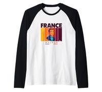 Cool France World Inspired, France Outfit Fashion Graphic Maglia con Maniche Raglan