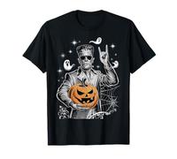 Cool Frankenstein Jack O Lanterna Divertente Halloween Maglietta