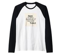 Cool Free Money on the Table Discorso Outfit Maglia con Maniche Raglan