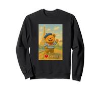 Cool French Paris Teddy Bear Cartoon Kids Style Illustration Felpa