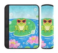 Cool Frog - Confezione da 2 cinghie e coperture per cinture di sicurezza per auto, per alleviare lo stress al collo e alle spalle, spalline per cinture di sicurezza per furgoni