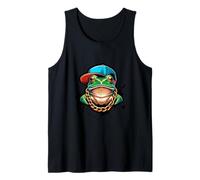 Cool Frog Funny Frog Cute Green Frog Grafica Uomini Donne Bambini Canotta