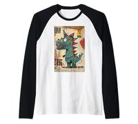 Cool Fun Dino con Toppe Maglia con Maniche Raglan