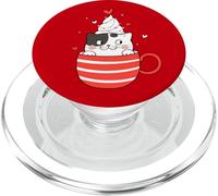 Cool Funny Christmas Cats Tree Illustration Graphic Design PopSockets PopGrip per MagSafe