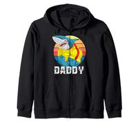 Cool Funny Daddy, Strong Muscles Shark, Best Dad Ever Fun Felpa con Cappuccio