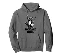 Cool Funny Rock & Roll Raccoon Cartoon Graphic Designs Felpa con Cappuccio