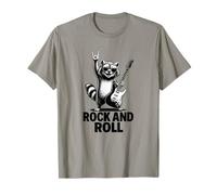 Cool Funny Rock & Roll Raccoon Cartoon Graphic Designs Maglietta