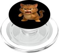 Cool Funny Wild Fury cat Illustration Graphic Designs PopSockets PopGrip per MagSafe