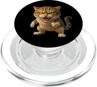 Cool Funny Wild Fury cat Illustration Graphic Designs PopSockets PopGrip per MagSafe