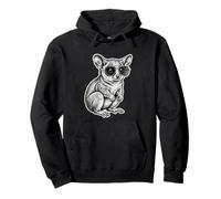 Cool Galago Occhiali Disegno Bush Baby Felpa con Cappuccio