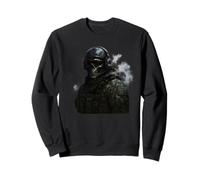 Cool Gaming Black Army Soldier Illustration Graphic Designs Felpa