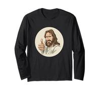 Cool Gesù Cristo con Il Pollice up Costume Maglia a Manica