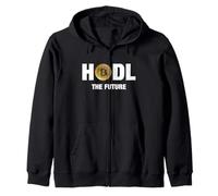 Cool Golden Bitcoin Cryptocurrency, Bitcoin Hodl the future Felpa con Cappuccio