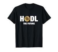Cool Golden Bitcoin Cryptocurrency, Bitcoin Hodl the future Maglietta