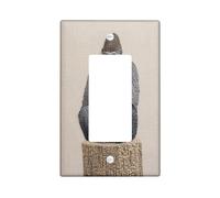 Cool Gorilla - Piastra di copertura decorativa per interruttore della luce, 1 banda, a bilanciere singolo, divertente scimpanzé country divertente, per cucina e bagno, con scimmia e animali