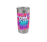 Cool Graffiti Vibes Art Inspirational Quotes Graphic Bicchiere termico in acciaio inox doppia parete