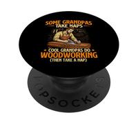 Cool Grandpas Do Woodworking - Falegname PopSockets PopGrip Adesivo