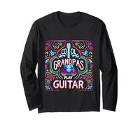 Cool Grandpas Play Guitar Musica del Nonno Chitarrista |- Maglia a Manica