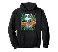 Cool Green Gnomes Go Luck Yourself Shamrock St Patricks Day Felpa con Cappuccio