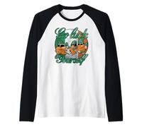 Cool Green Gnomes Go Luck Yourself Shamrock St Patricks Day Maglia con Maniche Raglan