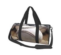 Cool Grey Baseball Borse da viaggio e borse sportive di grande capacità manici ad anello nella parte superiore borse del fine settimana e borse rotonde possono essere utilizzate sia da uomini che da