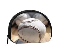 Cool Grey Baseball Minis Storage Bag Shell Portafoglio Piccolo Portamonete con Mini con Cerniera Cambiare Borsa per le Chiavi Delle Monete Puoi anche Conservare Tutti I Piccoli Oggetti Che Desideri,