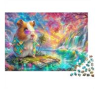 Cool Guinea Pig at A Beach Party Puzzle Da 1000 Pezzi Cute Guinea Pig Perfetto Regalo Per Ragazzi, Ragazze, Uomini E Donne 70x50cm/1000pcs