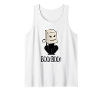 Cool Halloween Meow Boo Boo Cat Illustrazione Graphic Designs Canotta