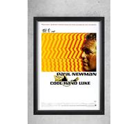Cool Hand Luke 1967 - Stampa artistica da parete con cornice nera, formato A4, 31 x 23 cm, Paul Newman
