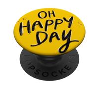 Cool Happy Emblem per una bella giornata PopSockets PopGrip Adesivo