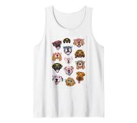 Cool Happy Funny Dogs Indossa Occhiali Colorati - Regalo Canotta