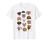 Cool Happy Funny Dogs Indossa Occhiali Colorati - Regalo Maglietta