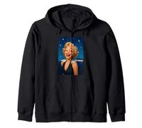 Cool Hollywood Star Girl Illustration Graphic Designs Felpa con Cappuccio