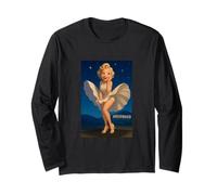 Cool Hollywood Star Girl Illustration Graphic Designs Maglia a Manica