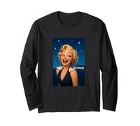Cool Hollywood Star Girl Illustration Graphic Designs Maglia a Manica