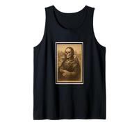 Cool Horror Scary Mona Art come scheletro con grafica Aquila calva Canotta