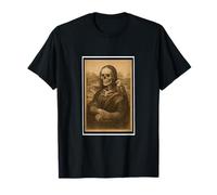 Cool Horror Scary Mona Art come scheletro con grafica Aquila calva Maglietta