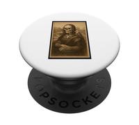 Cool Horror Scary Mona Art come scheletro con grafica Aquila calva PopSockets PopGrip Adesivo