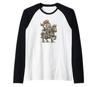Cool Horse Rider Knight Costume per Ragazzi e Ragazze Maglia con Maniche Raglan