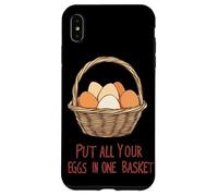 Cool Idiom Costume per gli amanti del cestino e delle uova Custodia per iPhone XS Max