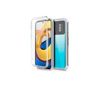COOL in Silicone 360º Capa/Bolsa per Xiaomi Poco M4 Pro 5G, Transparente