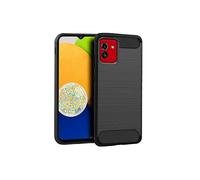 COOL in Silicone Forcell Carbon Capa/Bolsa per Samsung Samsung Galaxy A03, Black