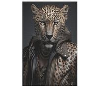 Cool Jaguar Puzzle in Legno 1000 Pezzi, Per Adulti Bambino, Collezione Challenge, Puzzles Impossibili, Stampa Di Alta Qualità 78×53cm