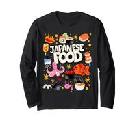 Cool Japanese Food Illustration Novelty Graphic Designs Maglia a Manica