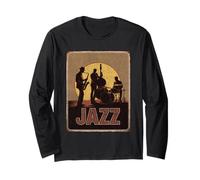 Cool jazz trio con sassofono grancassa verticale Maglia a Manica